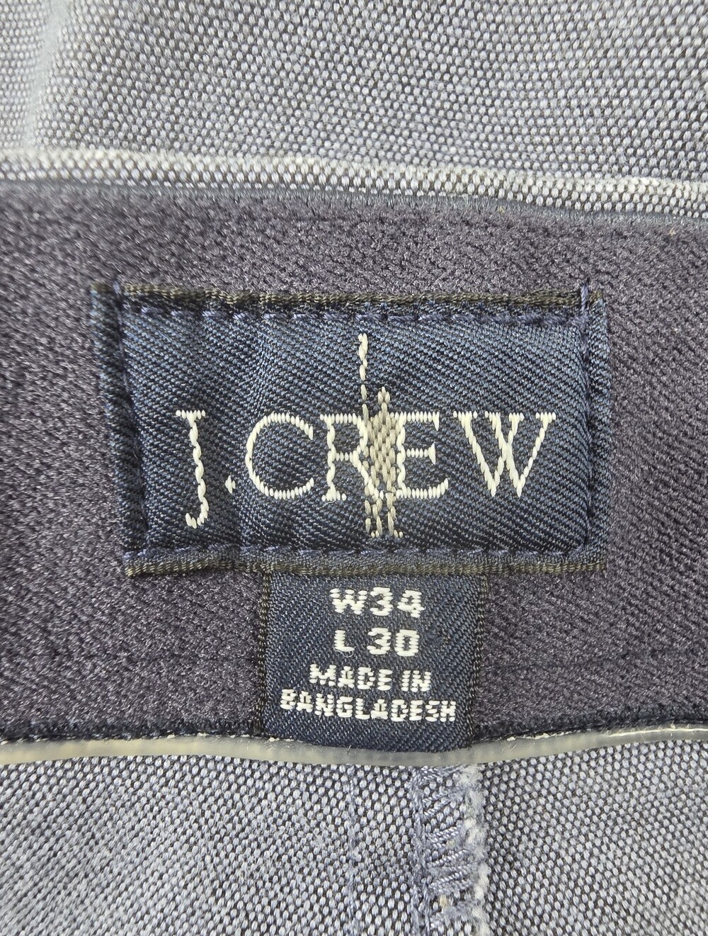 J. Crew 484 Slim Oxford Tech Pants Recycled Polyester Stretch Size 34x30 - Picture 14 of 16